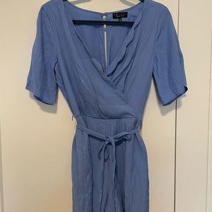 Trixxi scallop neckline romper